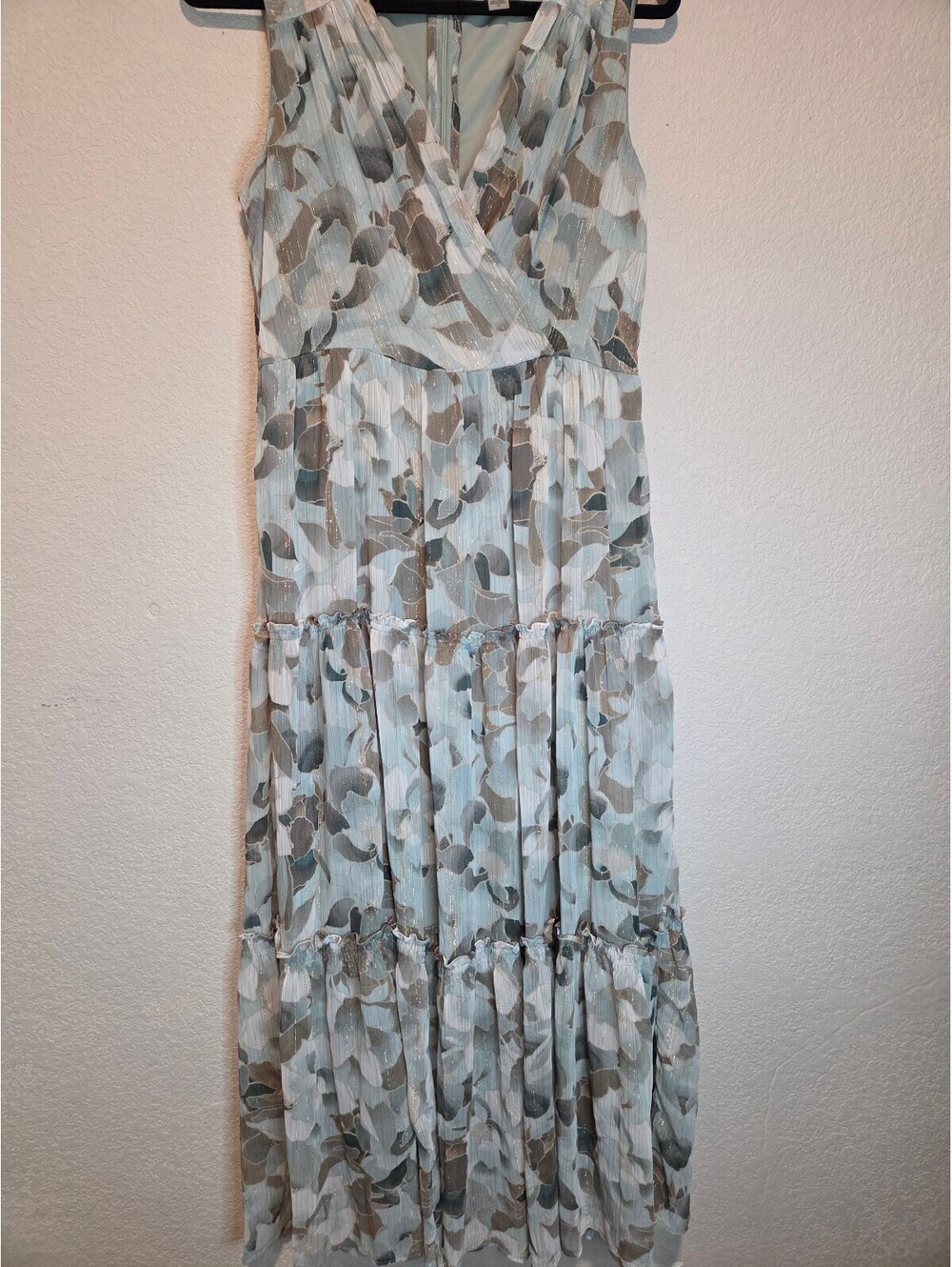 Calvin Klein Women's Floral Print Sleeveless Maxi Dress Size 10